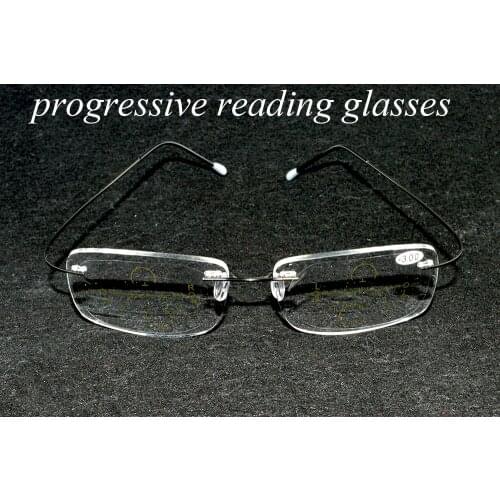 Reading Glasses Women Clara Vida Rimless Super Light 2g Frame Men Women Progressive Reading Glasses +1 +1.5 +2 +2.5 +3 +3.5 +4