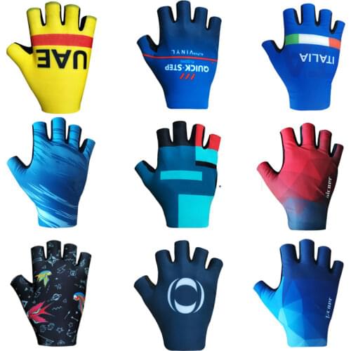 Half Finger ITALIA Cycling Gloves Mens Women Summer Sports Shockproof Bike Gloves Anti Slip MTB Bicycle Glove Guantes Ciclismo