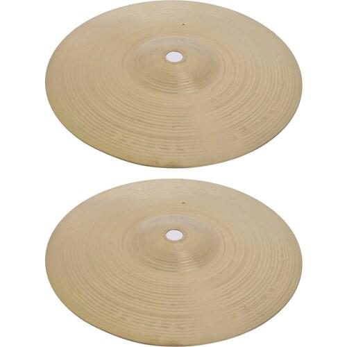 2 Pack of Brass Alloy Splash Crash Cymbal Hi Hat Cymbals for Drum Set 8inch