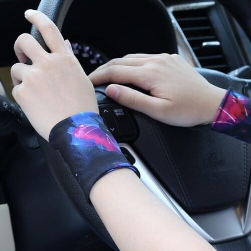 Unisex summer wristband thin high-elastic handguard sports yoga scar tattoo daily cool decoration