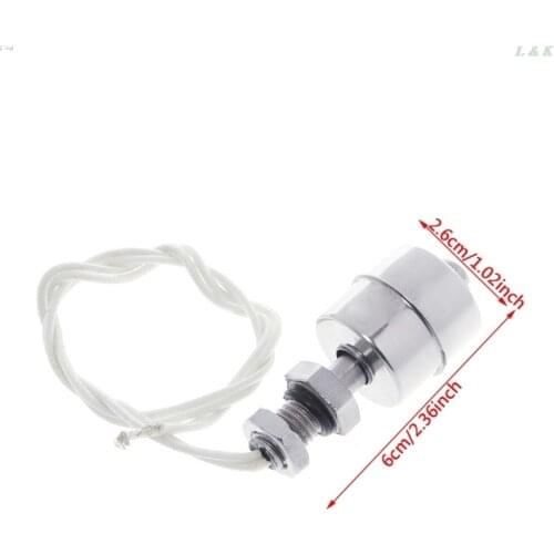 Stainless Steel Vertical Liquid Water Level Sensor Internal Float Switch 45mm Line 35CM 10W L29K