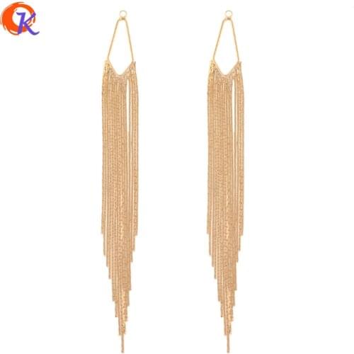 Cordial Design 10Pcs 12*125MM Jewelry Accessories/DIY Earring Making/Chain Shape/Genuine Gold Plating/Hand Made/Earring Findings