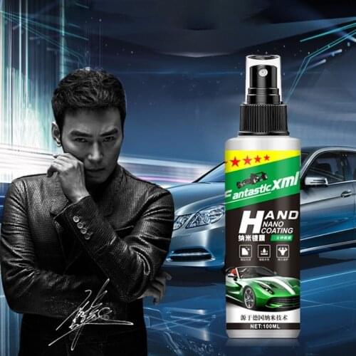 100ml Spray Liquid Fast Coating Nano Coating Spray Automotive Wax Hydrophobic Glitter Polishing Car Wet and Dry Dual Use