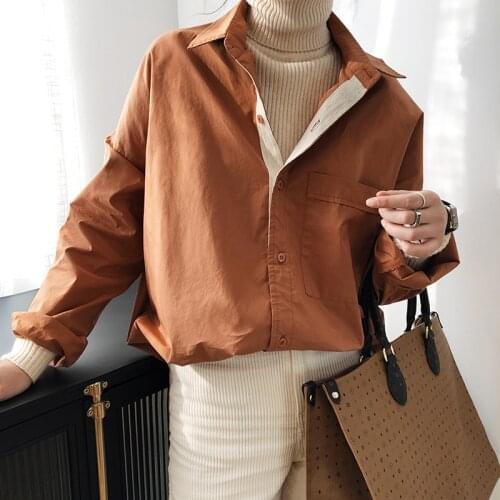 2020 New Women Spring Chic Design Oversized Womens Tops And Blouses Cotton Shirt Blusas Roupa Feminina