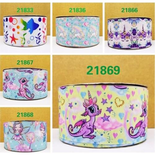 Free shipping 50 yard cartoon printed grosgrain ribbon 21869