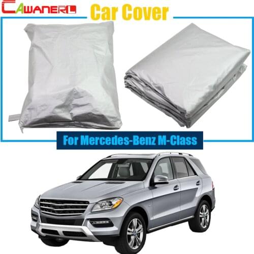Cawanerl Car Cover Anti UV Snow Sun Rain Resistant Cover Dustproof For Mercedes-Benz M M-Class