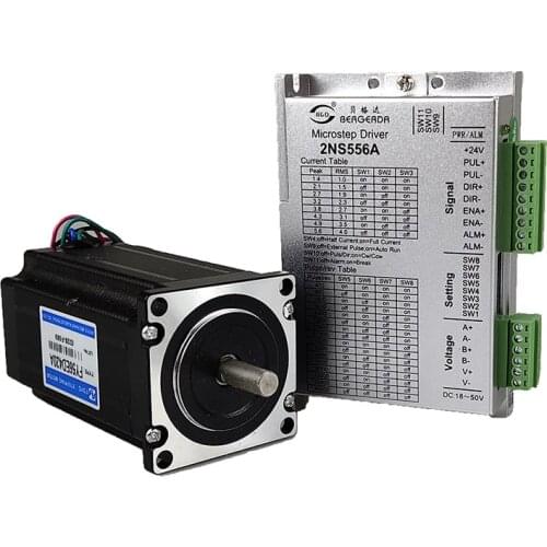 CNC nema 23 stepper motor 3nm FY56ED420A cnc kit 2NS556A stepper motor driver high torque 23 stepper motor kit