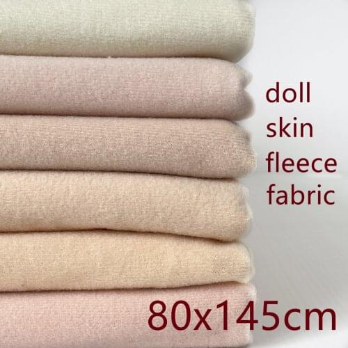 80x145cm Doll Skin Fleece Fabric Korean Doll Skin Tissue For Handmade DIY Sewing Patchwork Quilted Doll Toy Plush Fabric
