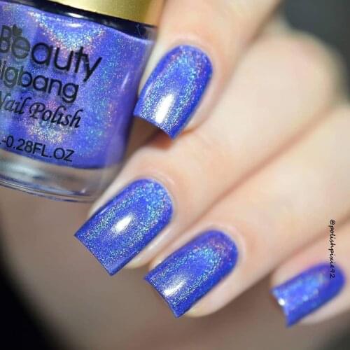 BeautyBigBang 8ml 12 Colors Holographic Holo Glitter Nail Polish Hologram Effect Varnish For Nails Art Blue Glitter Nailpolish