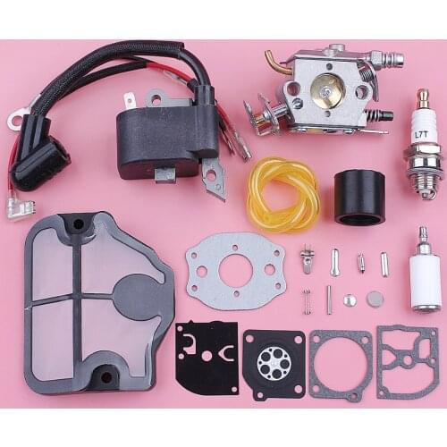 Carburetor Ignition Coil Kit For Husqvarna 136 137 141 142 36 Chainsaw Parts Zama Walbro Power Tool Repair