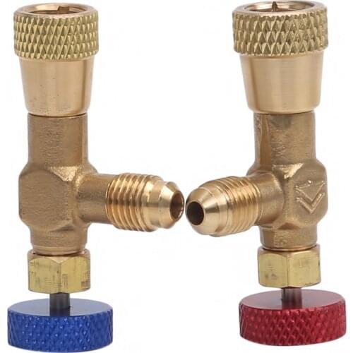 Retention Control Valve High Quality Refrigerant Tool 1PC R410A R22 Air Conditioning Charging Valve Spare Parts