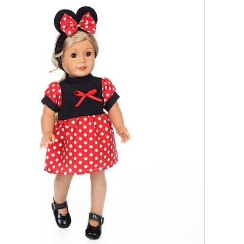 Leisure Dot Dress Set Clothes fits for American girl 18" american girl doll alexander,girls doll