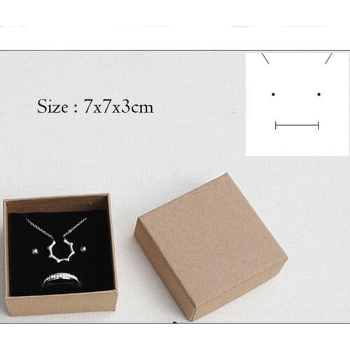 Square box for jewelry ring earring packing box gift jewelry box kraft paepr boxes Jewelry Box Paper Jewelry Gift Box Jewellery