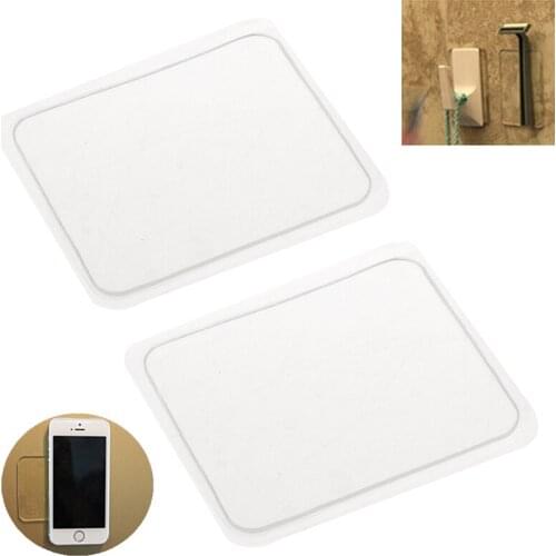 7.7*6.3*0.3cm Sticky Gel Pads Silicone Sticky Pads anti-slip Gripping Pads For Car Phone