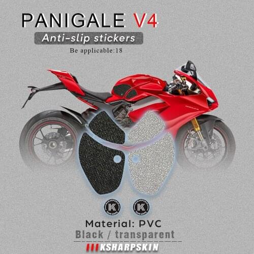 Motorcycle tank grip fuel tank traction pad side knee grip friction protector sticker for DUCATI18 PANIGALE V4 V4 S V4 SPECIALE