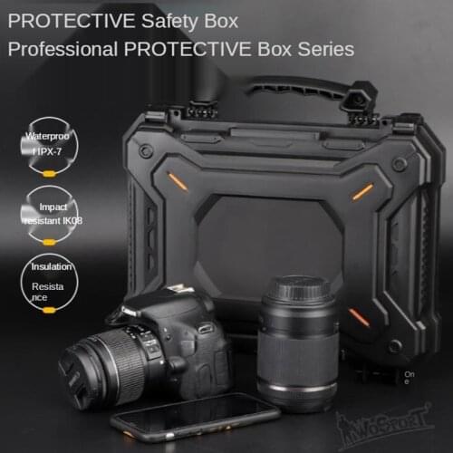 Hunting 32cm Safety Box ABS Waterproof Dust-proof 12.6inch Impact Resistant Toolbox Camera Protective Case