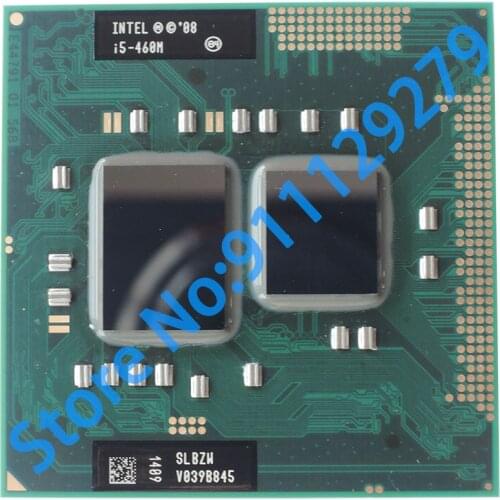 PC Processor i5-460M i5 460M SLBZW 2.5 GHz Dual-Core Quad-Thread CPU Processor 3W 35W Socket G1 / rPGA988A