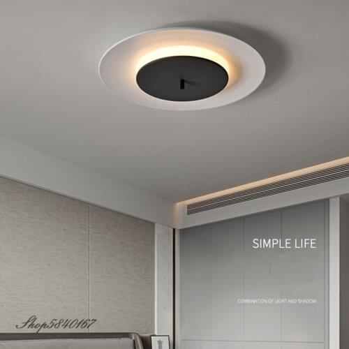 Simple Ceiling Lamps for Living Room Disc LED Ceiling Light Bedroom Hanging Cover House Lighting Fixtures Kitchen Ceiling Lights