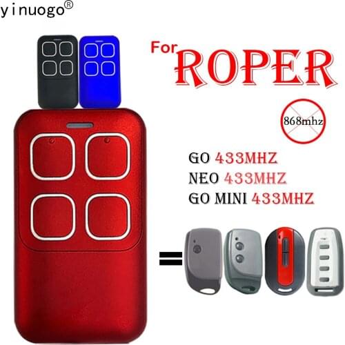 ROPER GO/NEO/GO MINI Remote Control Garage Door Command ROPER 433 Remote Garage Wireless Transmitter Electric Gate Control