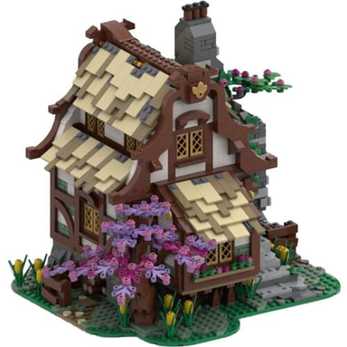Building Blocks Architecture Series Farm Forest Tree House Flower HouseThe Medieval Smithy Creative DIY Brick Best Toys 1791PCS