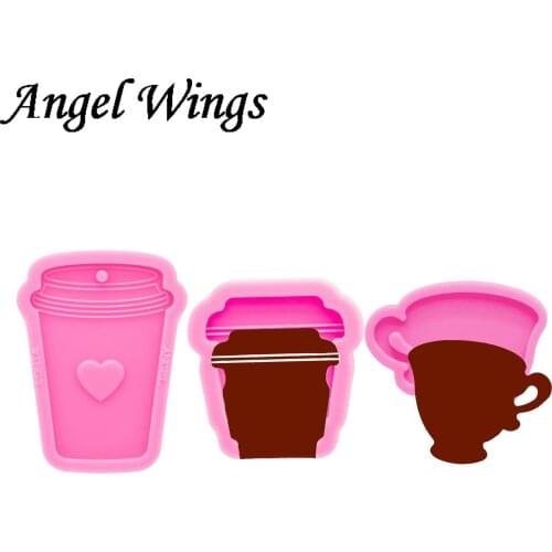 Super Bright Lukes cup Silicone Molds DIY for keychain Jewelry Epoxy Coffee cup Resin Mould Custom Wholesale DY0367