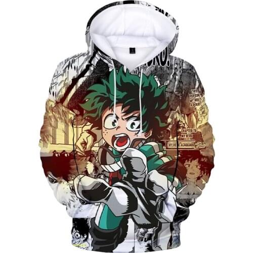 2021 My Hero Academia 3D Printed Hoodie Men Women Sweatshirts Deku Harajuku Oversized Hoodies Autumn Fashion Teenage Pullovers