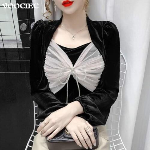 Женские блузки и рубашки VOOCIEC China At AliExpress