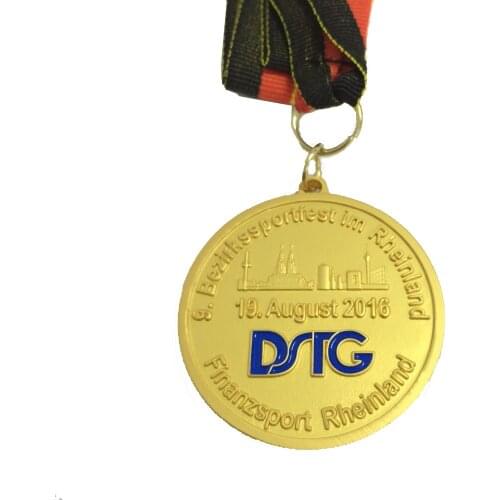 Customized Oone Side Medal in 50mm Diameter Made in gold/silver/bronze Finish Sport Medal