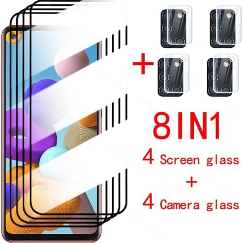8-in-1 Screen Protectors for Samsung Galaxy A21S A51 A52 A71 A72 A31 A32 A50 Camera Lens Film for Samsung S21 Plus S20 FE M31S