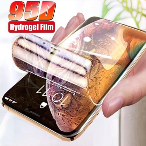 Protective Glass For iPhone 6 7 8 plus XR X XS glass full cover iPhone 11 12 Pro Max Screen Protector Hydrogel Film