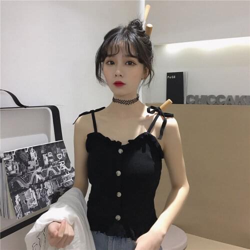 Women Corset Tops Womens Spring Summer Sexy Knitted Spaghetti-Strap Camisole Top Tank Camis Crop Top For Women