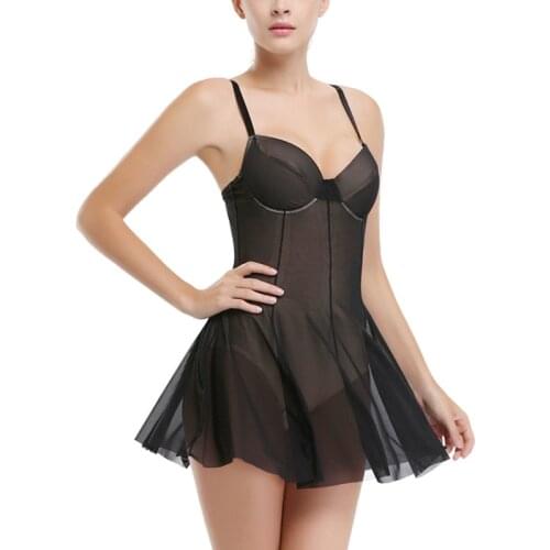 Women Body Shaperwear Plus Size Adult Sleeveless High-elastic Ballet Dance One-piece Dress Sexy Black Mesh Leotard M30380
