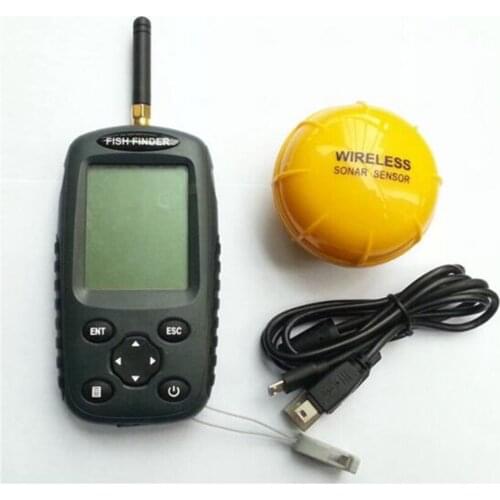 LCD Display Wireless Dot Matrix Fish Finder Englsih/Russian Language