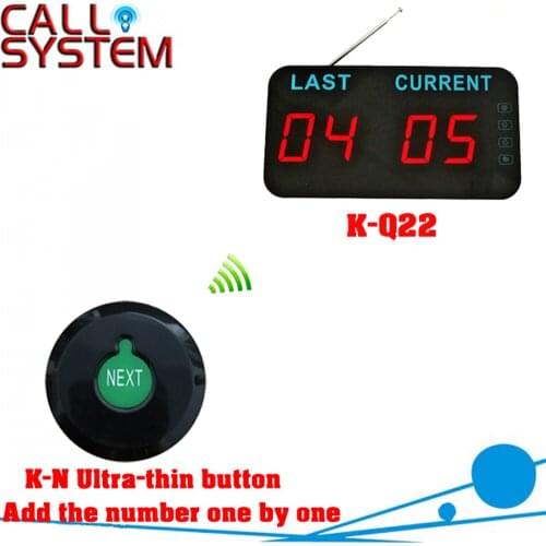 1 K-N ultra-thin button 1 counter monitor receiver Guest pager system queue paging service restaurant call system