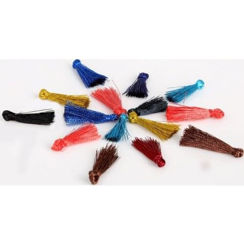 10/20pcs Polyester 15/20/25mm Tassels Fringe Mix 20 Colors Pick Tassels Hanging Curtains For Sewing Garment Home Decoration