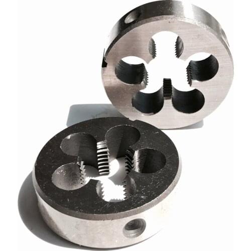 Free shipping of 2PCS alloy steel made UN standard manual die UN 11/16"-12/16/20/24/32 TPI for hand threading metal workpieces