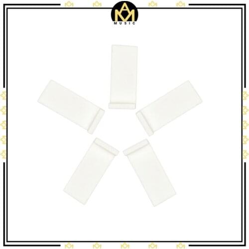 5 PCS White Violin Bow Tips Bone For Violin Bow White Violin Family Parts Accessories New