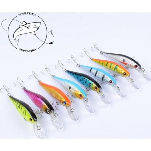 8Pcs/lot 10cm 9.6g Minnow Lifelike Fishing Baits Lure Isca Aritificial Plastic Wobblers Crankbait Hard Bait For Sea Pesca Tackle