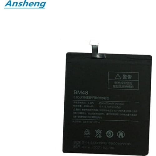 Ansheng High Quality 4000mAh BM48 battery for Xiaomi Mi Note 2 Smartphone