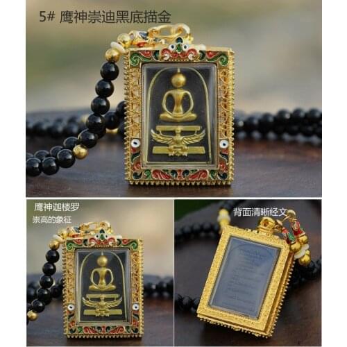 Asia Thailand Buddhism temple efficacious protect safe good luck health bring money CHONG DI FO God Buddha Amulet Pendant