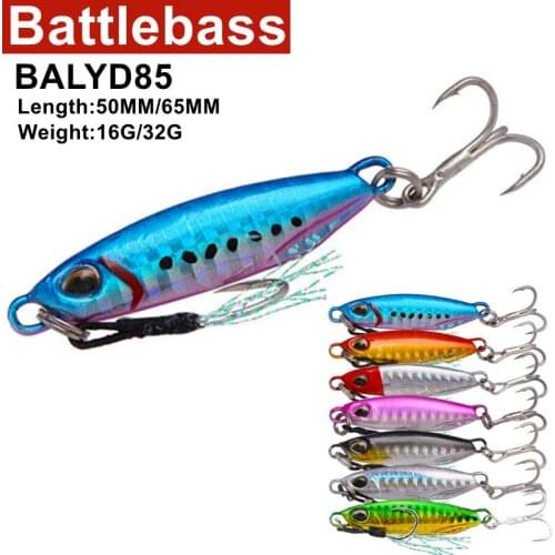 BATTLEBASS 16g/32g Metal Sequins Fishing Lure Crankbait Jig Shads Spoon Artificial Baits Wobbler Rotating Bait Sea Lures Pesca