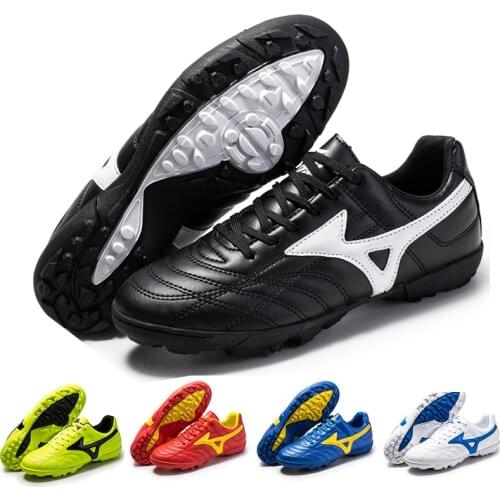 Bjakin New Adults Mens Outdoor Soccer Cleats Shoes High Top TF/FG Football Boots Training Sports Sneakers Shoes Plus Size 32-44