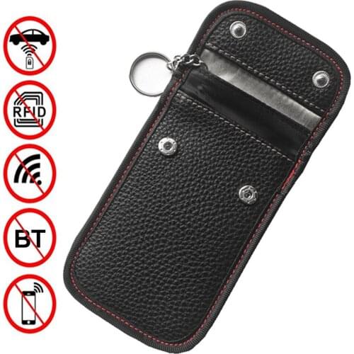 Car Key Bag Cars Fob Signal Blocker Faraday Bags Signal Blocking Bag Shielding Pouch Wallet Case For Privacy Protection