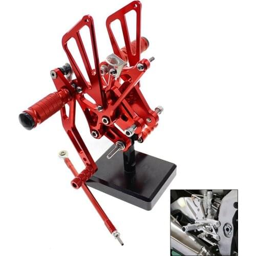 CNC Piede Del Motociclo Pioli Resto Pedali Pedane Posteriore For Suzuki GSXR1000 K7 K8 GSXR 1000 2007 2008