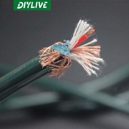 DIYLIVE GAO FEI/high non - production two cores with shielded pure copper HIFI audio cable scattered signal cable