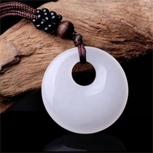Design High Quality Pendant White pendant Peace Necklace Fine jewelry For women mom gift Free rope