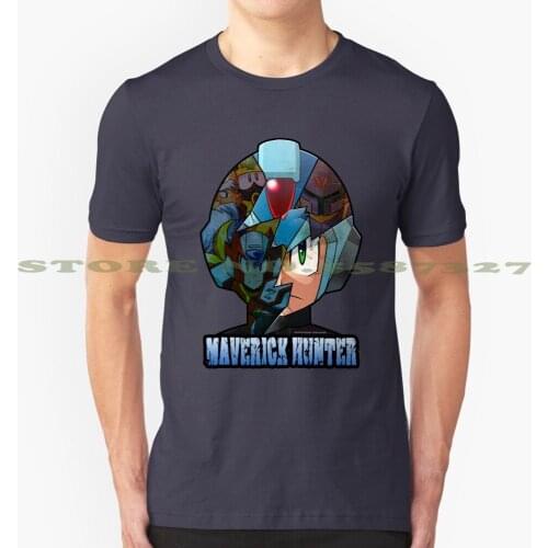 Mega Man - Maverick Hunter X Black White Tshirt For Men Women Mega Man Megaman Mega Man X Megaman X Rockman Zero Vile Game