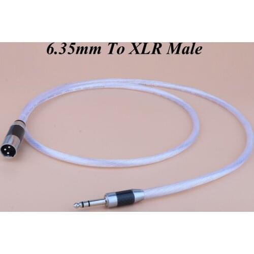 Preffair OCC Copper 6.35mm to XLR,Jack 6.35mm (1/4 Inch) TRS Male to 3 PIN XLR Male Balanced Interface Cable