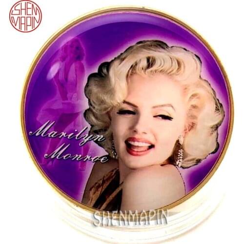 "How to Marry a Millionaire"Sexy Marilyn Monroes Charming Smile Commemorative Coin Norma Jeane Baker Classic Coins Collectibles