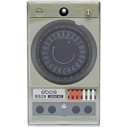 Newly 15A 240V mechanical timer switch 24 hours timer switch mechanical with 48 times on/off per day time setting range 30 min